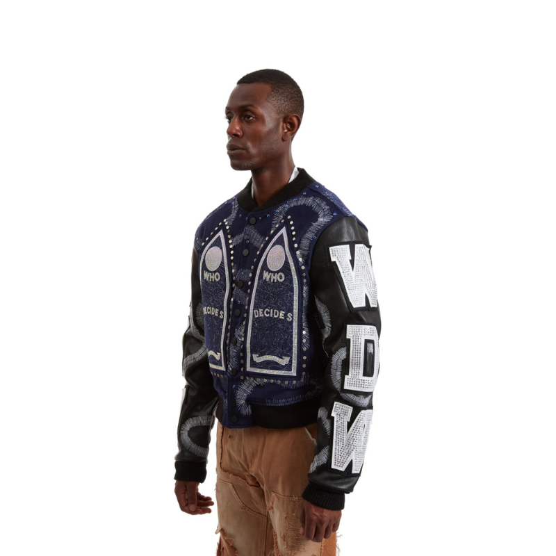 Leather Jacket Hardware Cathedral Blue | WhoDecidesWar