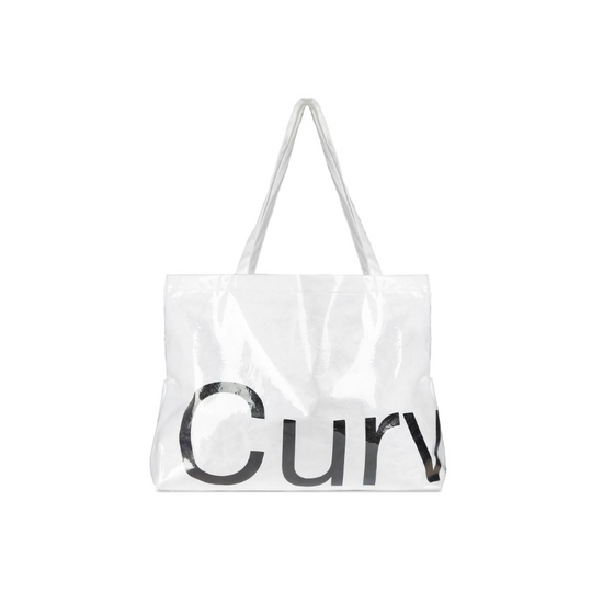 Tote Bag Large White Curves Tyvek Tote | Curves