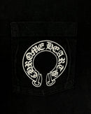 T-shirt Black Vertical Logo | Chrome Hearts