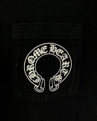 T-shirt Black Vertical Logo | Chrome Hearts