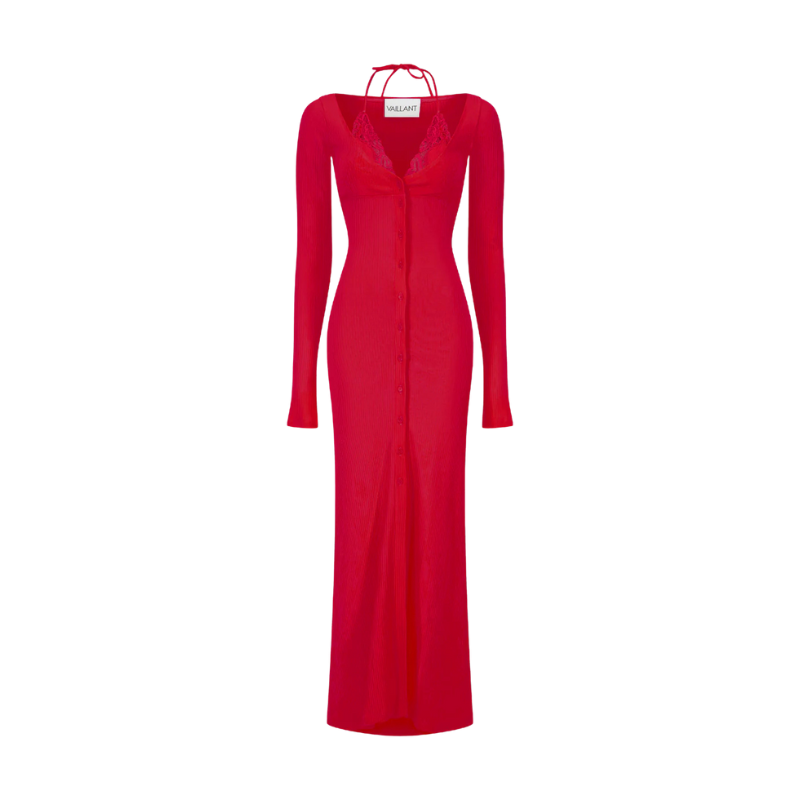 Dress Cardigan Red | Vaillant Studio