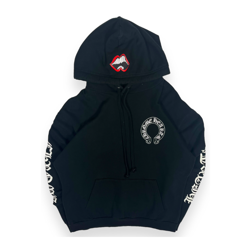 Chrome Hearts Matty Boy Black Chomper Horseshoe Hoodie