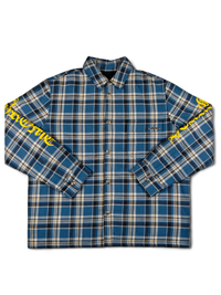 Shirt Blue Padded Flannel Jacket | Chrome Hearts