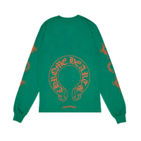 Longsleeve Green/Orange Horseshoe | Chrome Hearts
