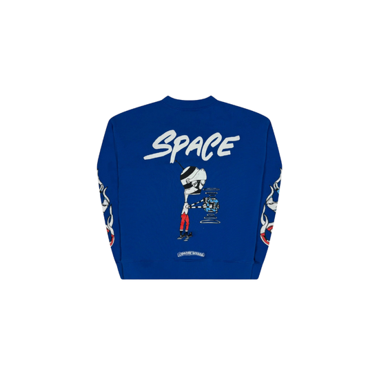Crewneck Matty Boy Blue Space | Chrome Hearts