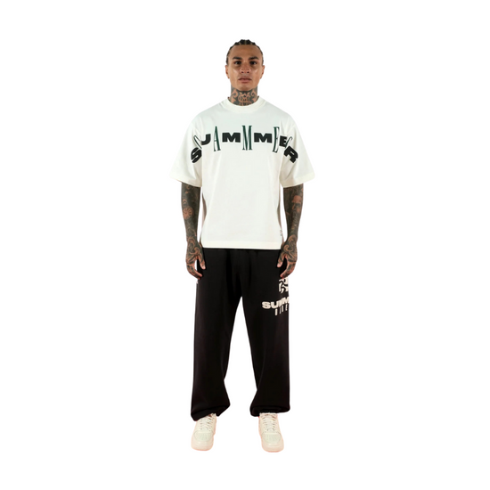 T-shirt Cream Green Black | SUMMER GAMES PRO