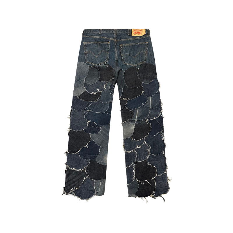 Jeans Dark Blue Fragmented | StudioPolyvalent