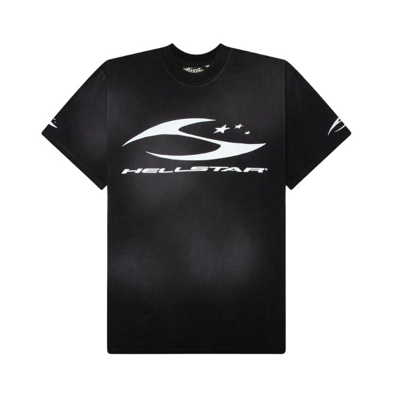 T-shirt H Cursive Logo Black | Hellstar