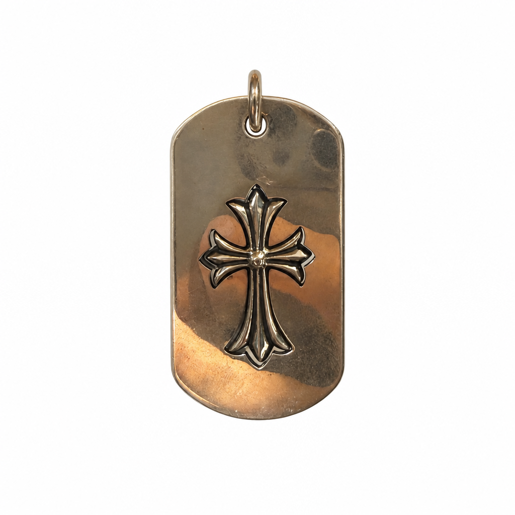 Pendant Dog Tag Increase Cross | Chrome Hearts