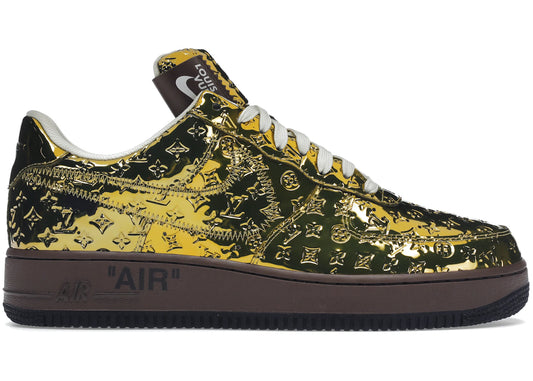 Nike Air Force 1 Low Louis Vuitton Metallic Gold