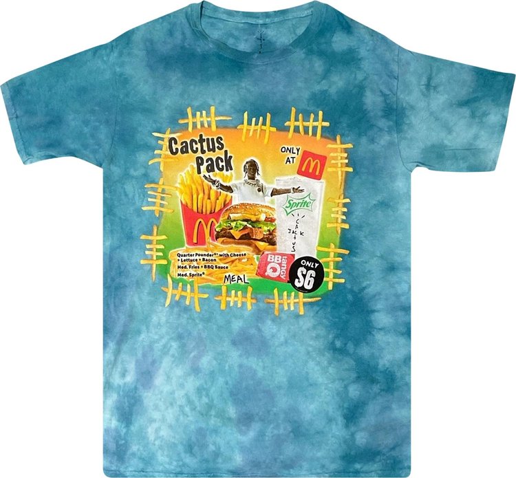 T-Shirt CACTUS JACK x MCDO Blue