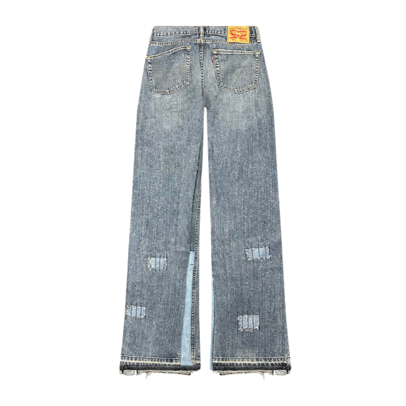 Jeans Worked Sashiko/Distressed Denim #142 | Club D'art Sauvage