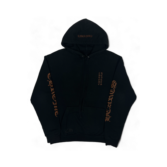 Hoodie Logo Black Brown | Chrome Hearts