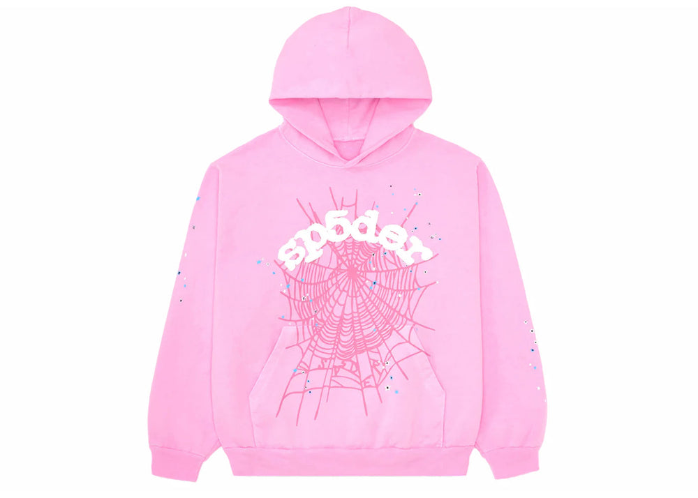 Sweat à capuche Websuit rose | Spider