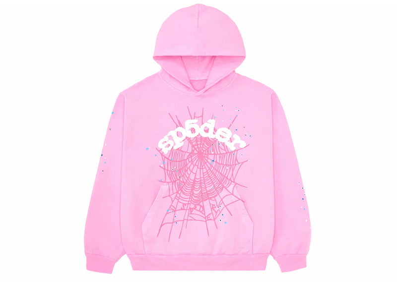 Sweat à capuche Websuit rose | Spider
