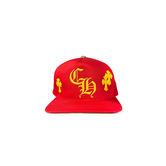 Cap Baseball Red Yellow Cross Patch | Chrome Hearts