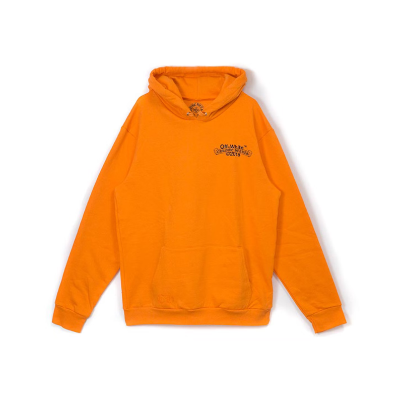 Hoodie Off-White 'Orange' | Chrome Hearts