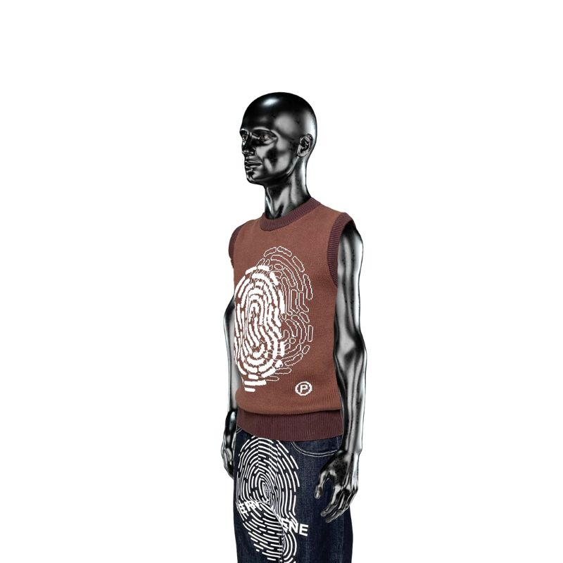 Knitwear Vest Chocolate℗  | Pierre Bassene
