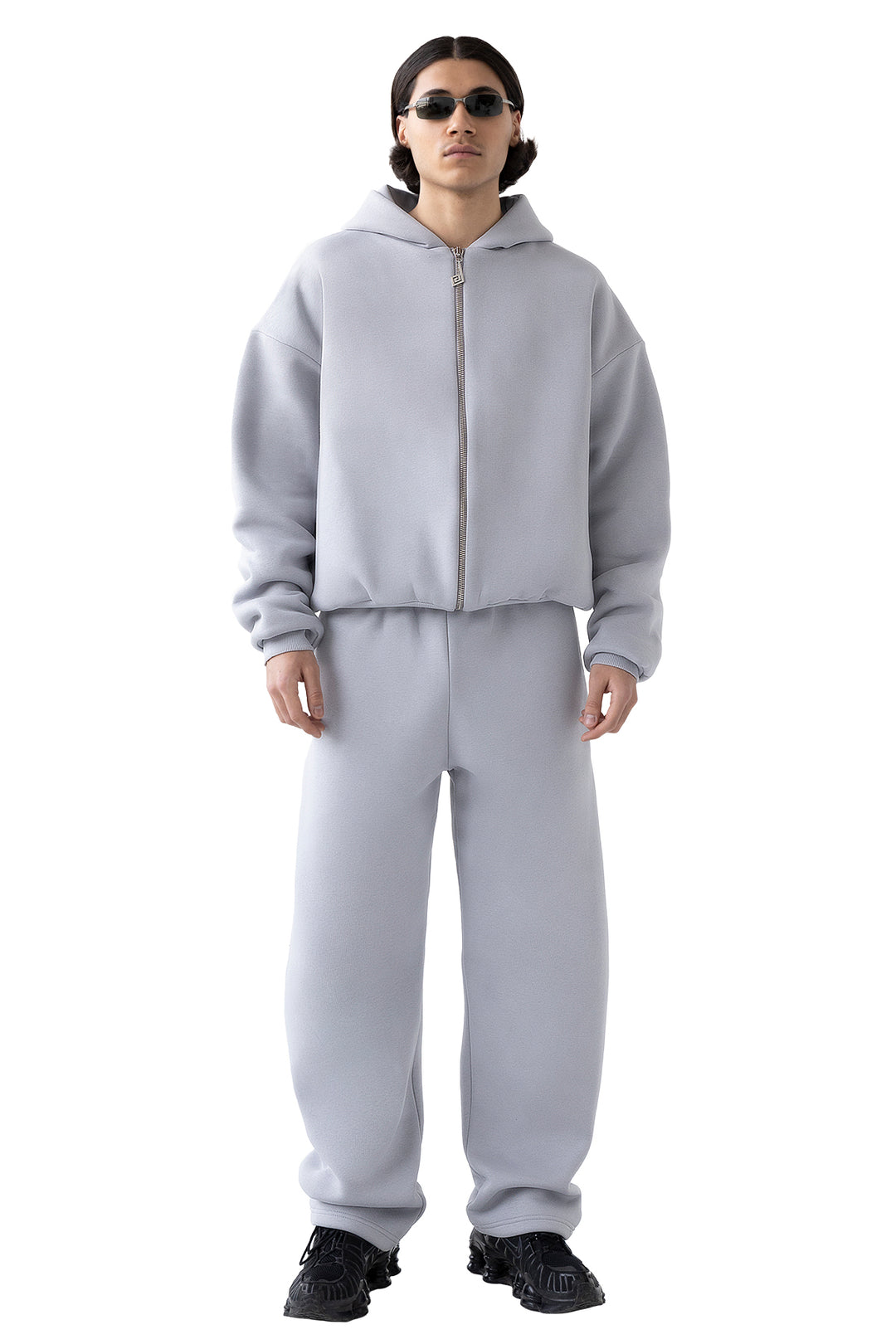 Zip Hoodie Stone Grey | Perplex – Maison Guava