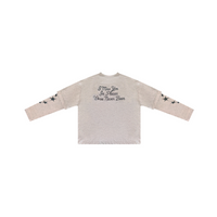 Longsleeve "I miss you" Cloud Grey | Année Lumière