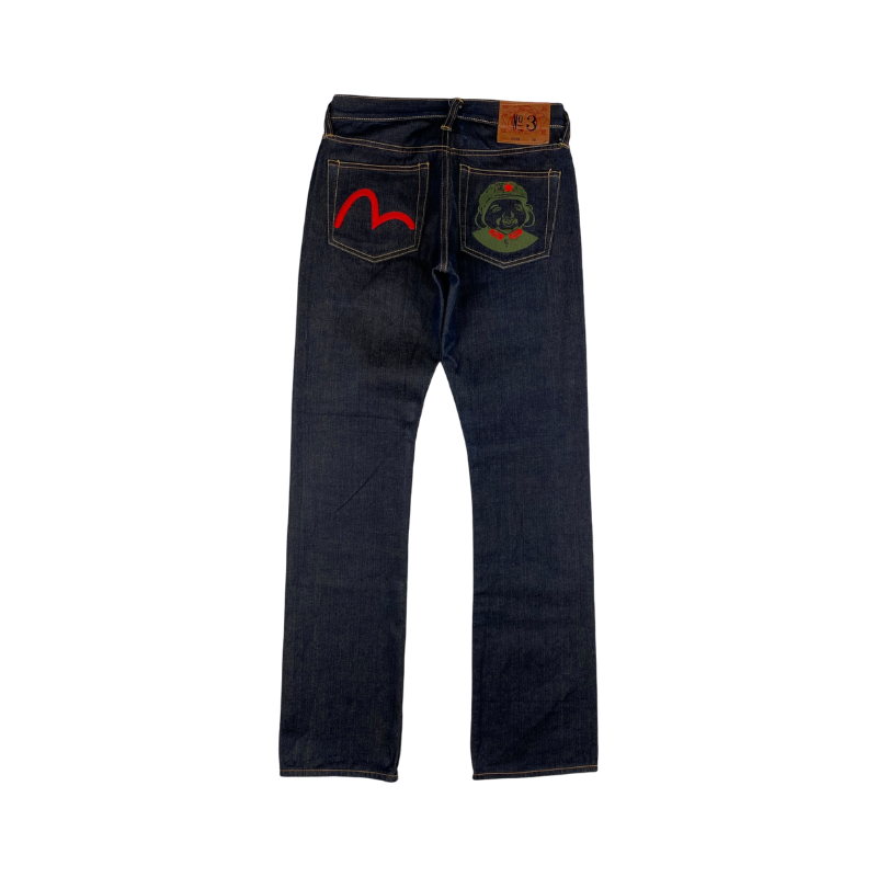 Evisu Red Seagull Navy Jeans