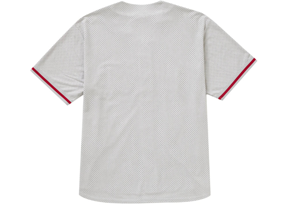 T-shirt Baseball Shirt Grey Red | Supreme