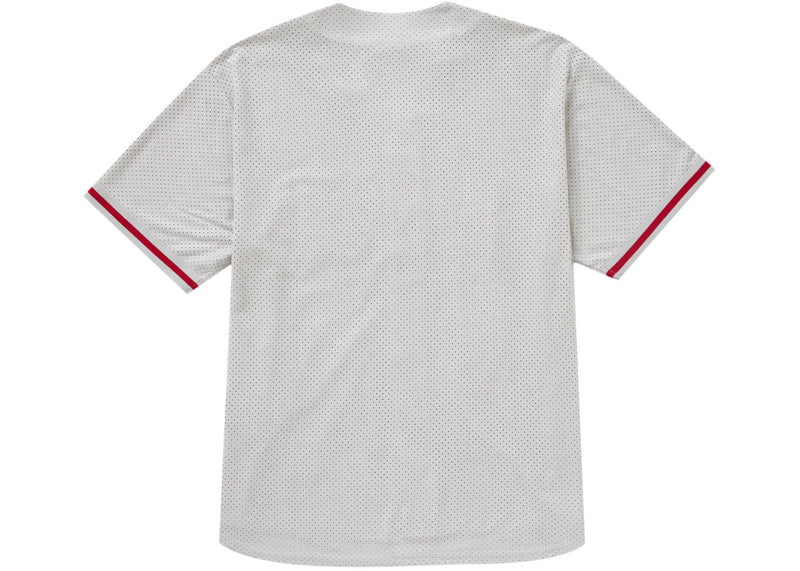 T-shirt Baseball Shirt Grey Red | Supreme