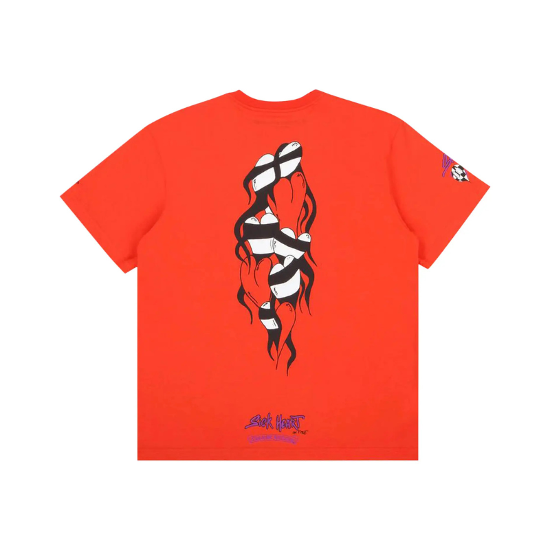 T-shirt Orange Matty Boy Logo Pocket | Chrome Hearts