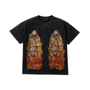T-shirt Rhinestones Flamme | WhoDecidesWar