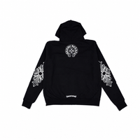 Zip Hoodie Mini Floral Black | Chrome Hearts