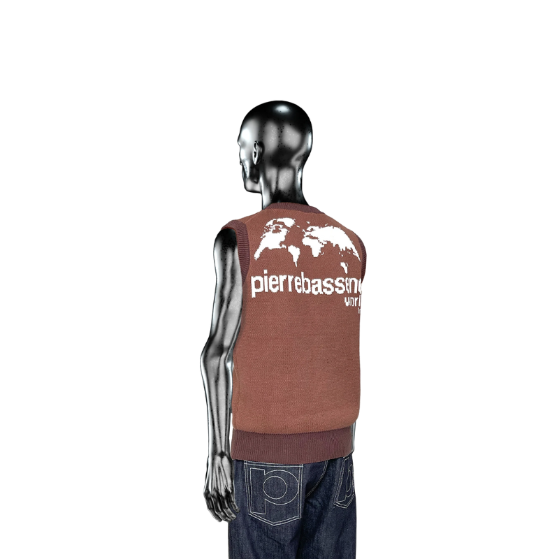Knitwear Vest Chocolate℗  | Pierre Bassene