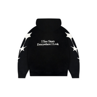 Sweat à capuche Cosmos Noir | Année Lumière