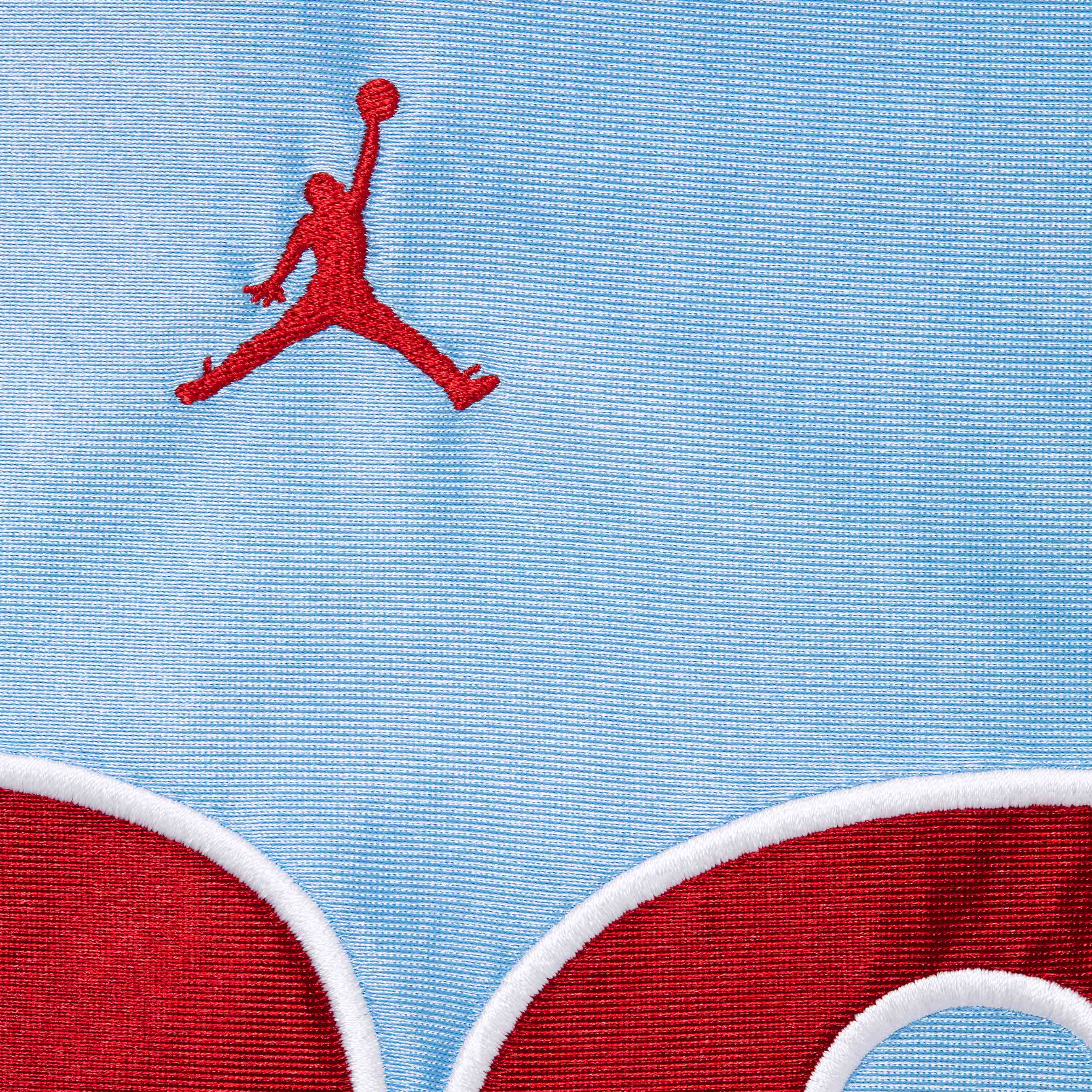 T-shirt Jersey Warm Up Blue | Supreme x Jordan