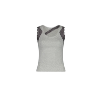 Tank Top Ribbed Lace Trim | Vaillant Studio