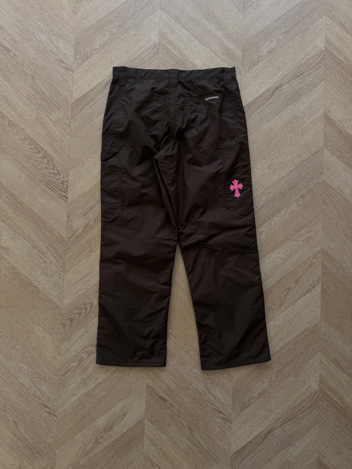 Jeans Brown Double Knee Leather Black | Chrome Hearts, view 4