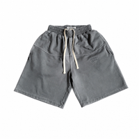 Shorts Double Stitched Stone Grey | Maison Guava