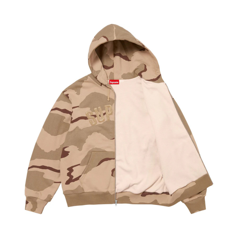 Zip Hoodie Arc Thermal Lined Zip Up Hooded Sweatshirt Desertcam | Supreme