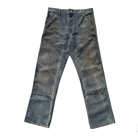 Denim Pants Blue Trompe-L'Oeil "Illusion" | Garment Workshop