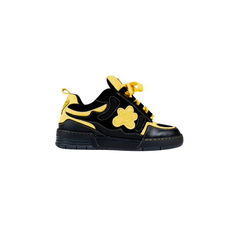 Hi-top Black Yellow Motor  | Flower Instincts