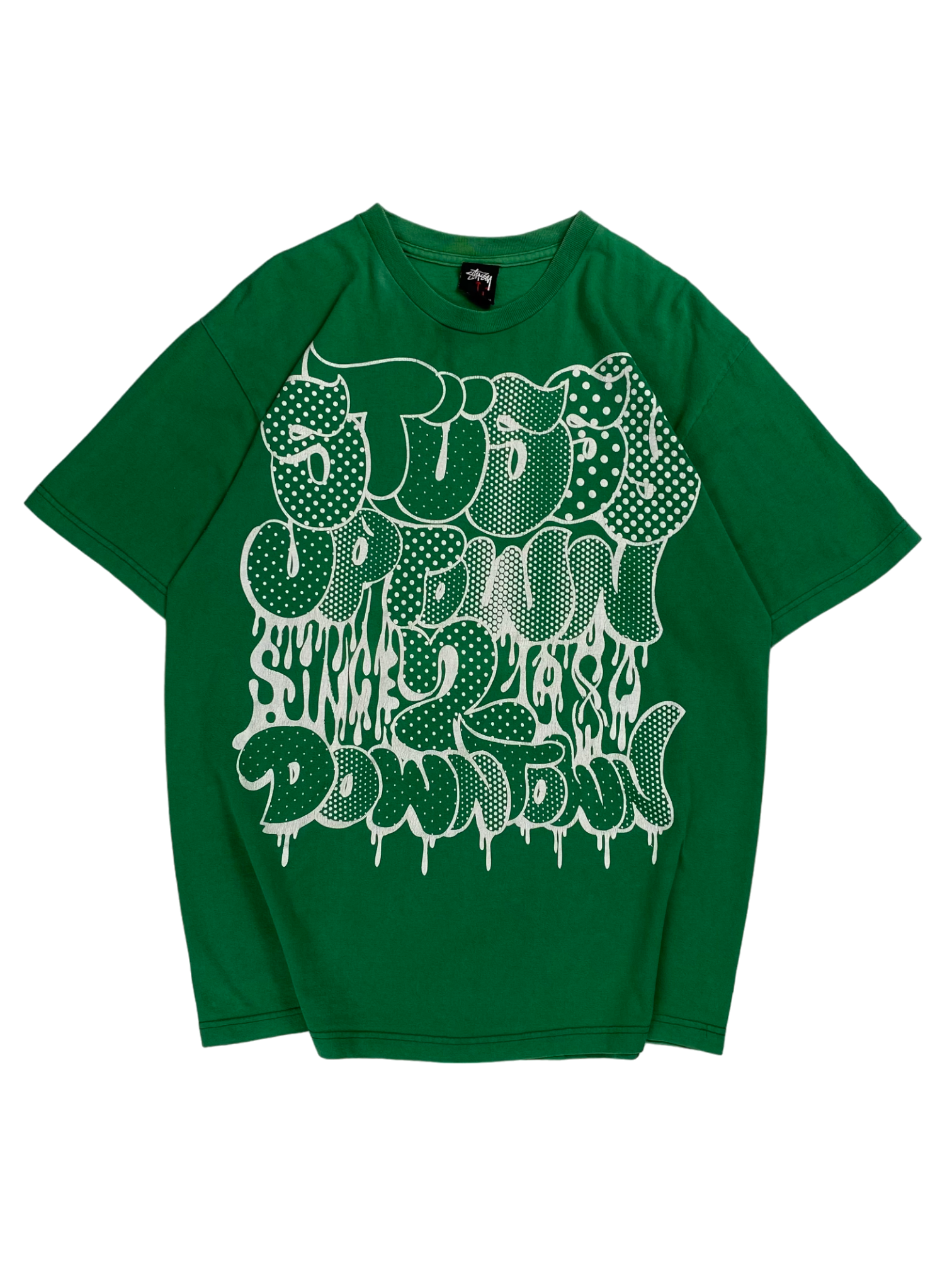 T-shirt Green Uptown Logo | Stussy