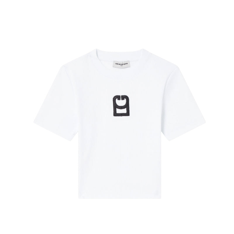 T-shirt Crop Logo Relief | Les Bons Gars