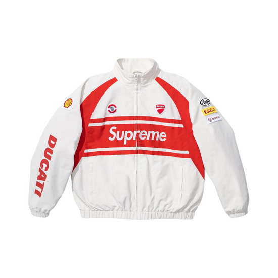 Jacket White Red | Supreme x Ducati