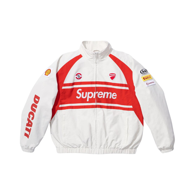Jacket White Red | Supreme x Ducati