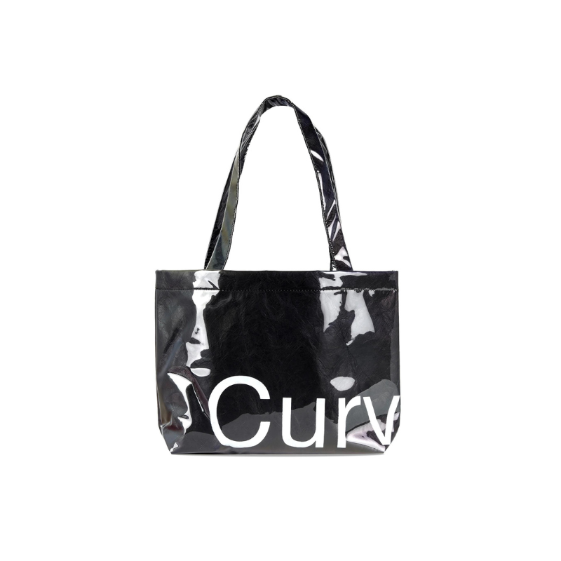 Petit sac fourre-tout noir en Tyvek | Curves