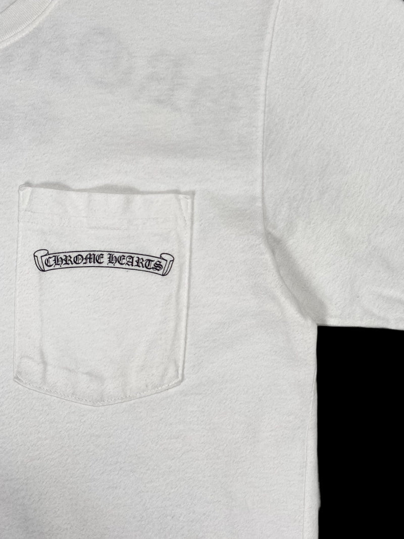 Chrome Hearts White Spellout Logo Tee (2) Vintage