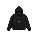 Zip Hoodie Double Clips Black | Les Bons Gars