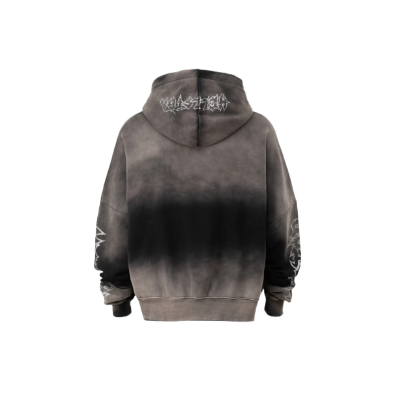 Hoodie Stars Shine Graffiti Grey | Hellstar