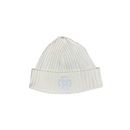 Beanie White Cashmere Cross Patch  | Chrome Hearts
