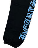 Joggers Black Blue Old English  | Chrome Hearts