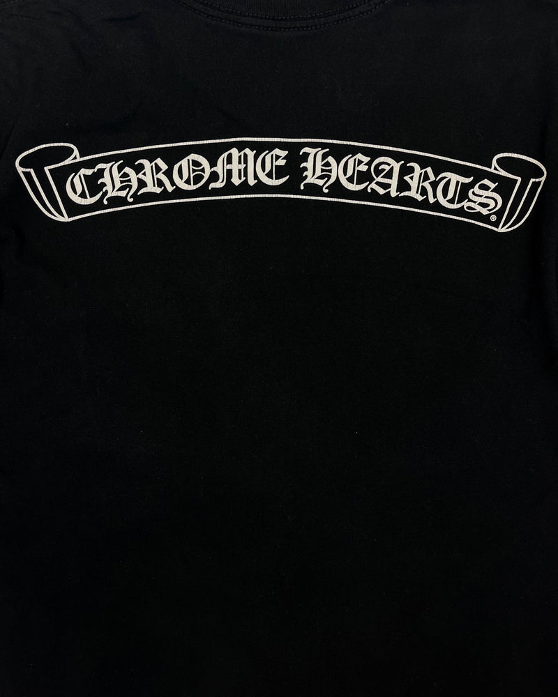 Chrome Hearts Black Spellout Logo Tee Vintage